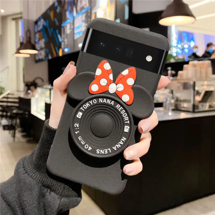 Phone%20Case%20For%20Google%20Pixel%206A%20Back%20CoverMakeup%20Mirror%20Soft%20Cute%20Cartoon%20Camera%20Stand%20Silicone%20Cases%20for%20Google%20Pixel%206A%20Back%20Cover%20Casing%20-%20Image%203