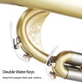 ROWELL Trumpet Standard Bb Trumpet Set Professional Trumpet Bass Trumpet for Beginners with Deluxe Hand Case,Gloves,7C Mouthpiece. 