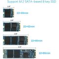 M.2 NGFF to 2.5 Inch SATA SSD/MSATA to SATA Adapter Card Case (B Key for PC Adapter M2 +M Desktop Socket NGFF ).