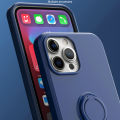 Liquid Silicone Magnetic Cases For Apple iPhone 13 Phone Case Soft Covers With Ring Holder. 