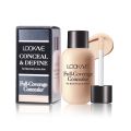 12ml Matte Foundation Cream - Long-Lasting Face Concealer with Dark Circle Correction, Liquid Texture for Seamless Coverage, Cosmetic Essential for Flawless Skin. 