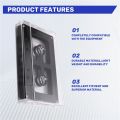 Audio Cassette Shell Case Open Design for DIY Reel to Reel Tape Storage Plastic Shell.