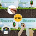 Four-in-one soil detector soil pH meter soil pH value test instrument temperature and humidity meter moisture meter. 