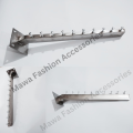 Steel Wall Mounted Cloth Hook Adjustable Clothes Hangers One piece Ten hook. 