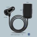 Vehicle-mounted Mobile Charger 12V 60W 4 Ports USB QC3.0 Fast Mobile Phone Car Charger Adapter Portable Charger Plug. 
