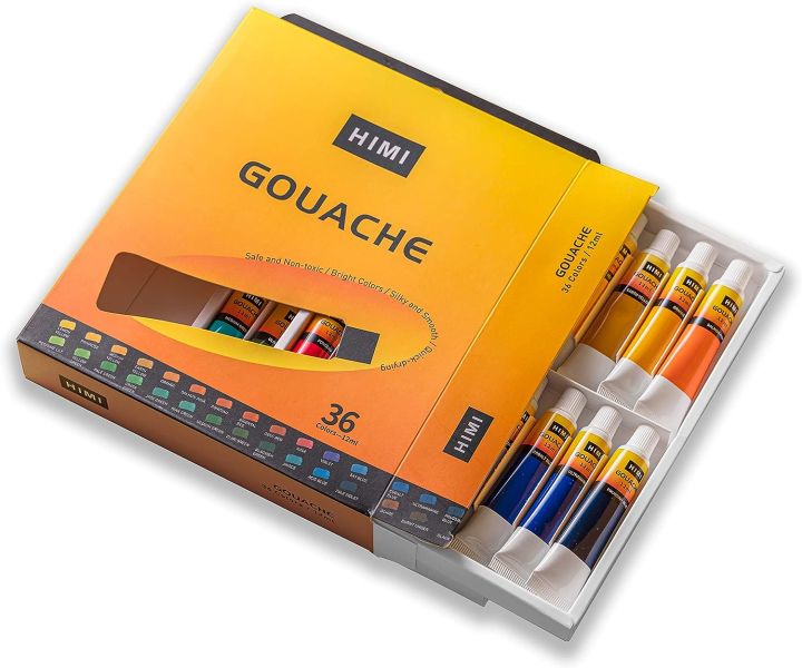MIYA HIMI Gouache Paint Tube Set (12ML) — 36 Colors