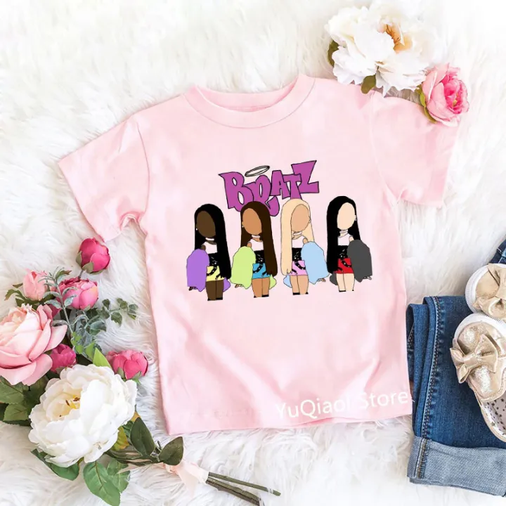 Fashion%20Y2K%20Bratz%20T%20shirt%20baby%20clothes%20girls%20Summer%20Yellow%20pink%20blue%20green%20color%20T-shirt%20cute%20birthday%20gift%20wholesale%20kids%20tops%20-%20Image%202