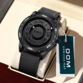 DOM Trendy Concept New Personality Men's Watch Creative Rolling Pointer Magnetic Men's Fashion Watch Waterproof M-1726.