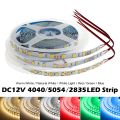 LED Strip Light DC 12V High Lumen LED Tape 4040/5054 SMD2835 Flexible Ribbon DIY LED Light Strip White Blue Green Red Tape Diode-Blue-SMD4040 - 60LEDs--. 