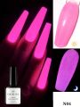 10ml Neon Fluorescent Night Light Nail Polish Gel, Uv Gel, Luminous Removable Semi-Permanent Polish, Nail Salon Diy Nail Art.