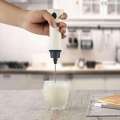 Rechargble Hand Liquid Mixer and coffee maker juice maker-White. 