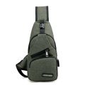 Men Back Pack Chest Pack Single Rucksack England Chest Bags Shoulder Cross body Bag External USB Charger Backpack Boys fast ship.