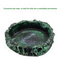 GC Reptile Water Dish Terrarium Reptile Water And Food Bowls Simulation Rock Design Utility Feeding Dish For Leopard Gecko Lizard Spider Scorpion Chameleon.