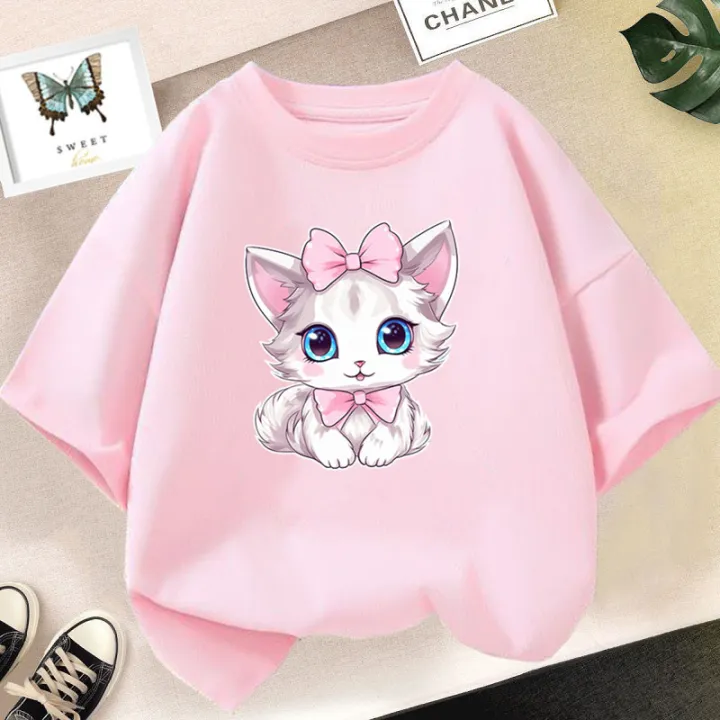Girls%20Cotton%20Cute%20Cat/dog%20Graphic%20T%20shirt%20Summer%20Fashion%20Vintage%20Personality%20Kawaii%20Purple%20clothes%20Short%20Sleeve%20Tops%20-%20Image%202