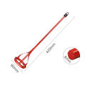 【Be worth】 Shaft Plaster Paint Mixer Red Mixing Agitator Mud Coating Agitator Machine Handheld Plaster Paint Mixer Paddle. 