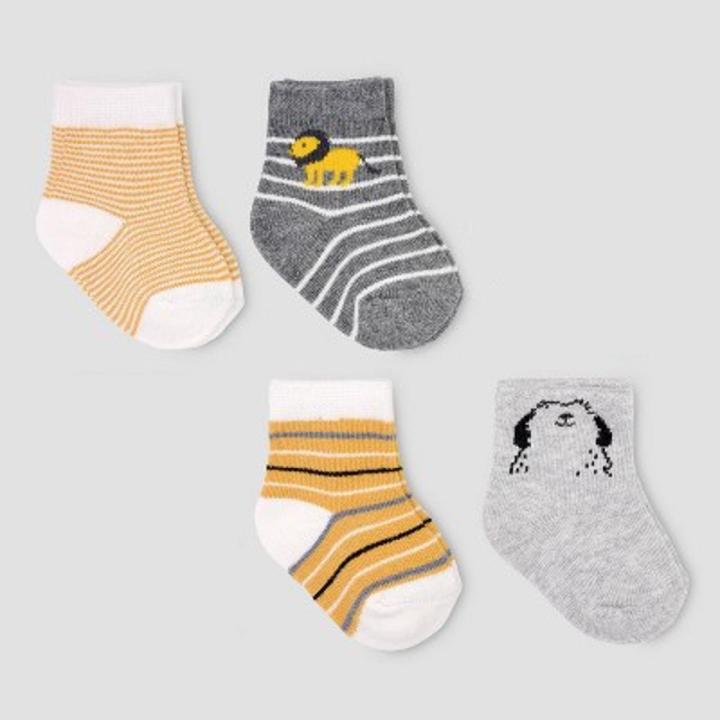 Cute Cotton Baby Socks for Kid- 4 pairs (4-5 yrs)