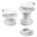 3Pack Replacement Drain Plug for Coolers, 1 Inch Shaft, Includes Gasket and Drain Cap. 