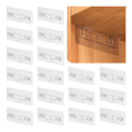 20Piece Punch Free Shelf Support Pegs Clear Shelf Pins for Cabinet Shelves Shelf Clips. 