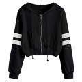Tops Pullover Long Solid Womens Hoodie Casual Blouse Sleeve Sweatshirt Hooded Women's Blouse Long Sleeve with Pocket.