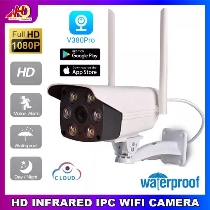 V380 Waterproof Night Vision Outdoor Full HD Wifi IP Camera Wifi CCTV Camera Night Vision Camera