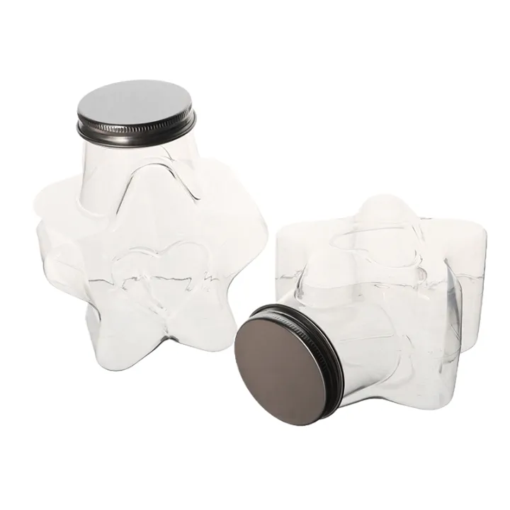 Star%20Shaped%20Doll%20Ornament%20Storage%20Box%20Plastic%20Bottle%20With%20Lids%20Food%20Storage%20Container%20Wide%20Mouth%20Jar%20Reusable%20Cookie%20Container%20-%20Image%203