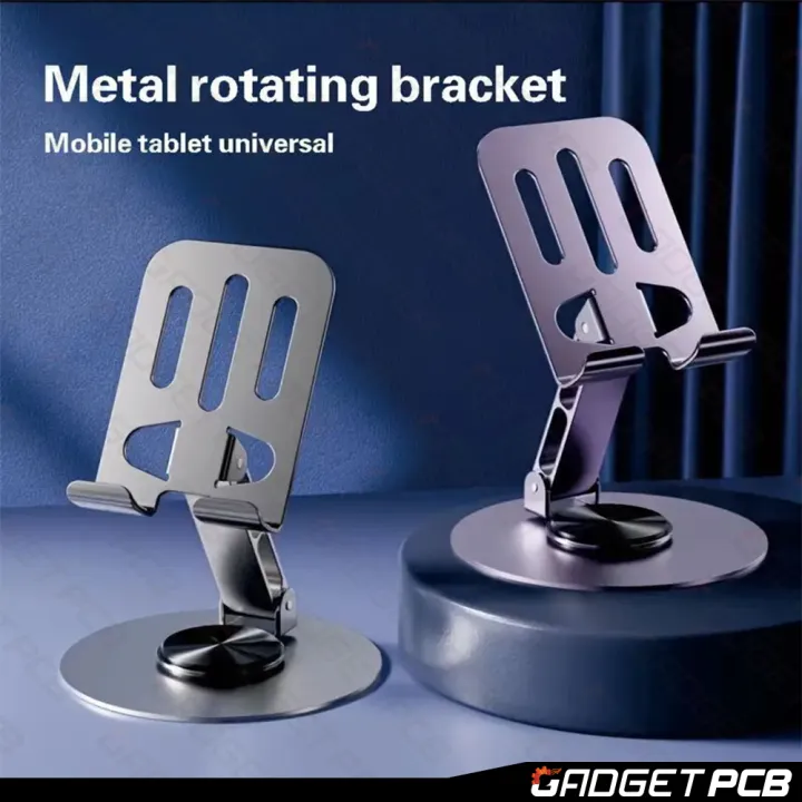 Aluminium%20Alloy%20360%C2%B0%20Rotating%20Folding%20Adjustable%20Phone%20Stand%20-%20Metal%20Holder%20for%20iPad,%20Tablet,%20Mobile%20-%20Image%204
