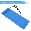 HXSJ 85 Keys Flexible Keyboard USB Interface Foldable and Portable Dustproof Waterproof Quiet. 