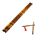 Traditional Long Bamboo Flute Clarinet Student Musical Instrument 7 Hole 42.5cm. 