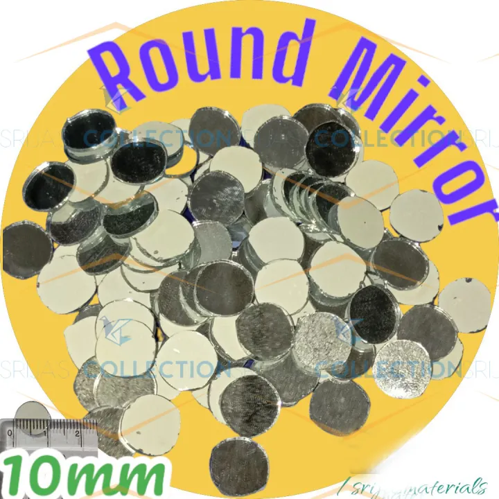 10mm%20(1cm)%20Round%20Shape%20Small%20Glass%20Mirror%20Pieces%20%7C%20Lippan%20Art,%20Embroidery,%20Jewellery%20Making,%20Mosaic%20Tiles%20&%20DIY%20Crafts%20-%20Image%204