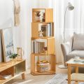 IRYZE Modern Open Bookshelf Stackable Bookshelf Standing Bookcase for Home Office Floor Standing Book Shelf Multifunctional Display Stand 54/18. 