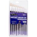 Mont Marte Studio Series Paint Brush Set Flat Sizes 1-12. 