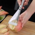 【hot】 Fruit Carving Knife Triangular Shape Stainless Steel Push Knife Peeling Scraper Chef Fruit Platter Artifact Food Carving Mold. 