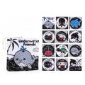 Baby Clothes Book Soft Black and White High Contrast Visual Stimulation Book Toddler Early Learning Educational Book Sensory Toy Vnce Lncei.
