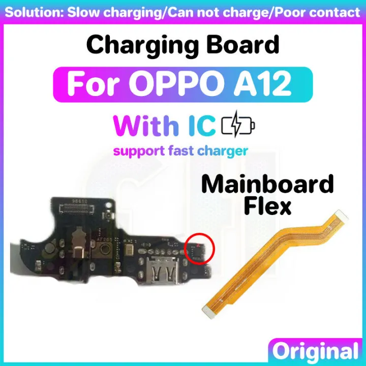 USB%20Charging%20charger%20port%20board%20for%20OPPO%20A12%20with%20IC%20Mainboard%20Flex%20USB%20Port%20ribbon%20flex%20Cable%20Phone%20Tail%20plug%20Data%20cable%20signal%20communication%20interface%20-%20Image%202