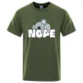 Nope Sorry, I Won'T Get Up Male Tops Summer Loose T-Shirt Cotton Crewneck T-Shirt Hop Tee Clothes Fashion T-Shirts Man New. 