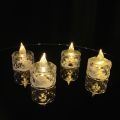 Battery Operated Night Light LED Flameless Fake Candle Light Acrylic Lights Mini Crystal Atmosphere Candle Lamp Romantic for Birthday Party Candlelight Dinner Home Decoration.