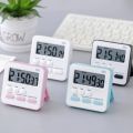 Portable Mini Digital Clock with Flashing Light Timer Cooking Kitchen Sport Study Game with Magnetic Countdown Alarm Clock. 