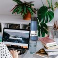 Water Bottles with Portable Lid, BPA Free, Hydro Insulated Thermal Flask for Hot or Cold Drinks 350 ML - Stainless Steel Metal Reusable Water Bottle.