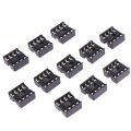 20pcs DIP-8PIC Round Hole 8 Pins 2.54MM DIP DIP8 IC Sockets Adaptor Solder Type 8 PIN Chip Base Circuit IC Connector Eatop. 