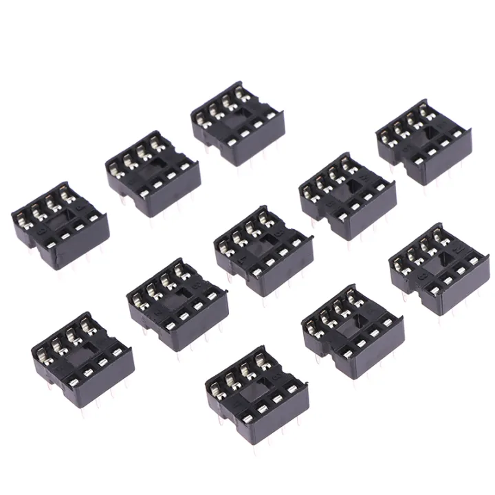 20pcs%20DIP-8PIC%20Round%20Hole%208%20Pins%202.54MM%20DIP%20DIP8%20IC%20Sockets%20Adaptor%20Solder%20Type%208%20PIN%20Chip%20Base%20Circuit%20IC%20Connector%20Eatop%20-%20Image%204