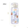 【Popular】 400ml Mini Kawaii Water Bottle Ecofriendly Sealed Kid Water Bottle With Lid And Straw Travel Bottl Kettl For Girls. 
