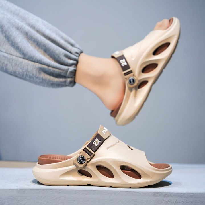 Sandal Slippers Men's Summer Outdoor Outdoor Non-Slip Dual-Use Driving Sports Leisure Platform Beach Shoes