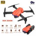 Optical Flow Obstacle Avoidance WIFI Remote Control Helicopter 4K HD Dual Camera Drone Apps Controlled. 