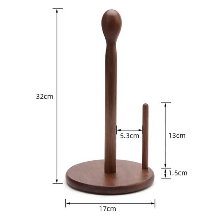 Wooden%20Kitchen%20Standing%20Tissue%20Paper%20Towel%20Roll%20Rack%20Holder%20Holders%20Toilet%20Roll%20Stand%20Weighted%20Base%20-%20Image%207