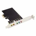 PCIe Sound Card PCI-E X1 CMI8738 Chip 32/64 Bit Sound Card Stereo 5.1 Channel Desktop Built-in Sound Card for PC. 