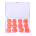 12Pcs Silicone Ear Plugs Noise Reduction Sleep Anti Canceling Sound Insulation Earplug Protection Sleeping Reusable Ear Plugs.