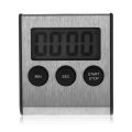 Stainless Steel Digital Kitchen Timer Large Display Timer with Loud Alarm Magnetic Timer for Home Cooking Sports Meeting. 