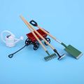 Miniature Gardening Box Farming Tools, 5Pcs 1:12 Miniature Doll House, for 1/12 Scale Dollhouse Dollhouse Toy.