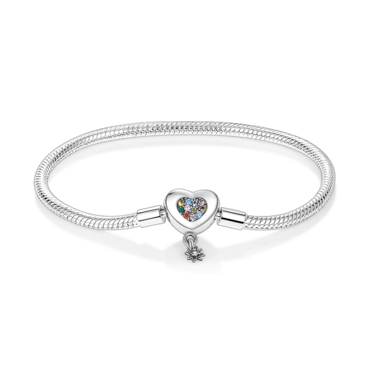 925%20Sterling%20Silver%20Bracelet%20Moments%20Sparkle%20Heart-shaped%20Suitable%20for%20Pandora%20Snake%20Chain%20Bracelet%20DIY%20Beads%20for%20Gift%20Women%20-%20Image%207