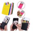 Silicone Mobile Phone Card Holder - Multicolour -1Pcs.
